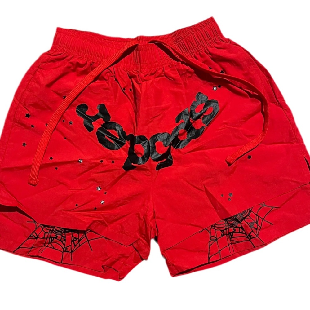 Red Graphic Shorts